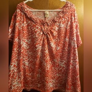 Macrame V-neck Top